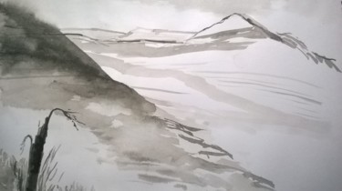 Drawing titled "Etude 23112020" by Henber, Original Artwork, Ink