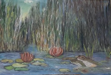 Peinture intitulée "Zen  love" par Pardo Y Cobo, Œuvre d'art originale, Huile Monté sur Châssis en bois