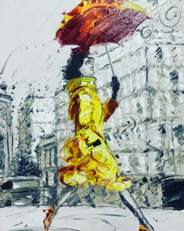 Painting titled "coco in parís 1" by Cristian Mesa Velázquez, Original Artwork, Oil