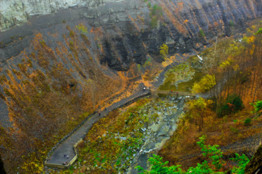Photography titled "Taughannock River V…" by Nathan Bickel, Original Artwork, Digital Photography