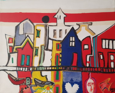 Pintura intitulada ""Aveiro"" por Sílvia Neto, Obras de arte originais, Acrílico