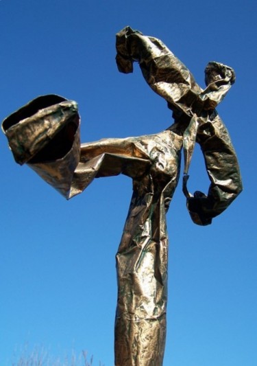 Sculpture intitulée "équilibre" par Anne-Frédérique Ferret, Œuvre d'art originale, Papier