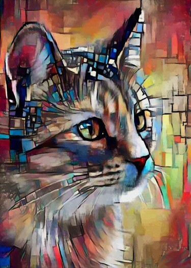 Pluton - Mix media on panel - 70x50 cm-OOAK