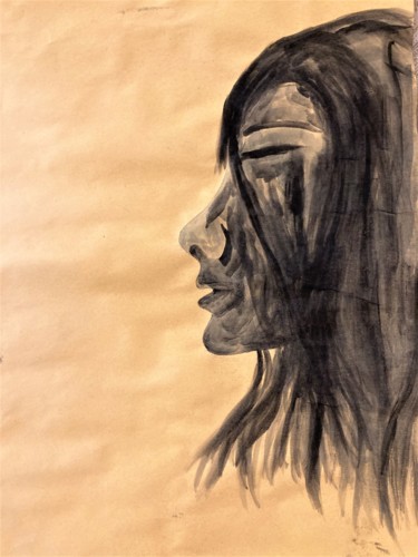 Berghin Peinture intitulée "Berghin" par Linedot, Œuvre d'art originale, Aquarelle