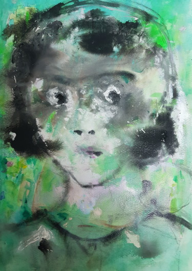 Pintura intitulada ""Alberto"" por Sílvia Neto, Obras de arte originais, Acrílico