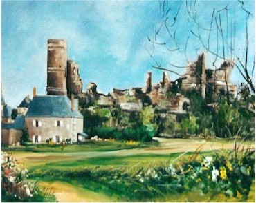 Peinture intitulée "champtocé" par Mile, Œuvre d'art originale