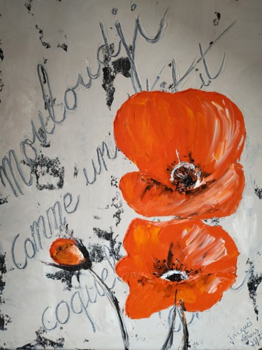 Peinture intitulée "Comme un p'tit coqu…" par Jacques D'Etais, Œuvre d'art originale, Huile