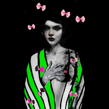 数字艺术 标题为“A geisha has studie…” 由Dodi Ballada, 原创艺术品, 数字油画