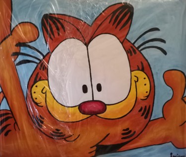 绘画 标题为“Garfield  (acrílico…” 由Luciano Costa, 原创艺术品, 丙烯
