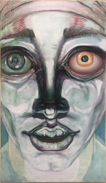 " Supplice et harcèlement " - Série COMMOTIONS n•15 绘画 标题为“" Supplice et harcè…” 由Grégory Dreyfus, 原创艺术品, 油 安装在木质担架架上