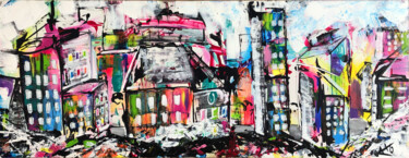 제목이 "#0-1 Paysage urbain…"인 미술작품 A.T.6 Alexandre Trubert로, 원작, 아크릴