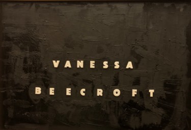 제목이 "Vanessa Beecroft"인 미술작품 Sebastiano De Feudis로, 원작, 아크릴 나무 들것 프레임에 장착됨