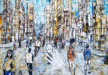 Pittura intitolato "Stop" da Daniela Foschi, Opera d'arte originale, Olio