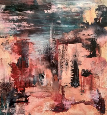 Painting titled "Treat" by Atignas Art, Original Artwork, Acrylic Mounted on Wood Panel