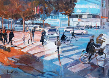 Painting titled "Xi'an" by Philippe Jollivet, Original Artwork, Acrylic