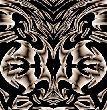 Digital Arts titled "Ancient flower vase" by Peter Jalesh, Original Artwork, Digital Painting