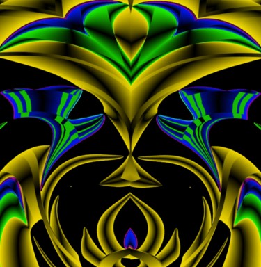 Digital Arts titled "Leaves awakened to…" by Peter Jalesh, Original Artwork, Digital Painting