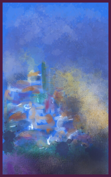 Arts numériques intitulée "Paysage de Provence" par Jacky Patin, Œuvre d'art originale, Peinture numérique