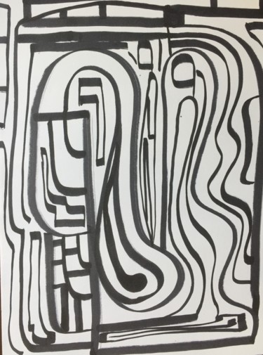 Drawing titled "Blow the roof off" by Greg Powell, Original Artwork, Marker