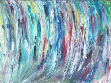 Peinture intitulée "Rideau Végétal" par Renaud Angerville-Langlois, Œuvre d'art originale, Huile