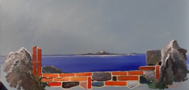 Painting titled "L inaccessible" by Flachet, Original Artwork, Oil