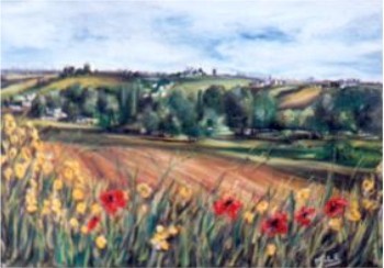 Peinture intitulée "No Title" par Mile, Œuvre d'art originale