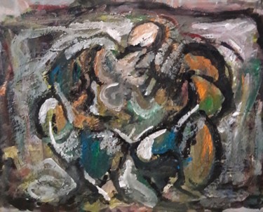 Peinture intitulée "au soleil" par Sam Keusseyan, Œuvre d'art originale, Acrylique