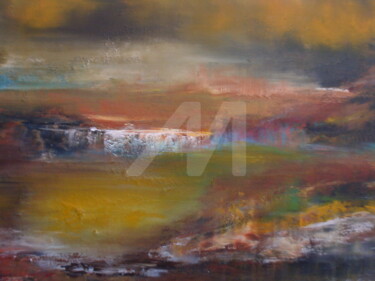 Peinture intitulée "Barrage et trouées…" par Nelly Carnet, Œuvre d'art originale, Acrylique Monté sur Châssis en bois