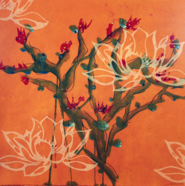 绘画 标题为“Paradise Between 2-3” 由S. Hee, 原创艺术品, 油