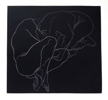 印花与版画 标题为“Skupienie” 由Luiza Kasprzyk, 原创艺术品, Linocuts