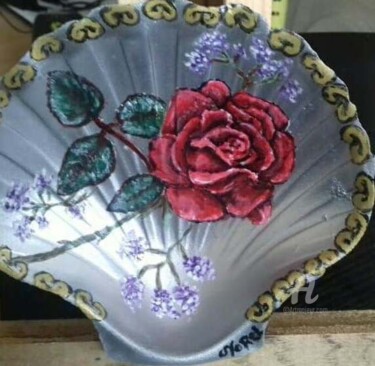Peinture intitulée "Rose" par Norel, Œuvre d'art originale, Acrylique