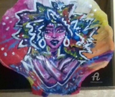 Peinture intitulée "Pink" par Norel, Œuvre d'art originale, Acrylique