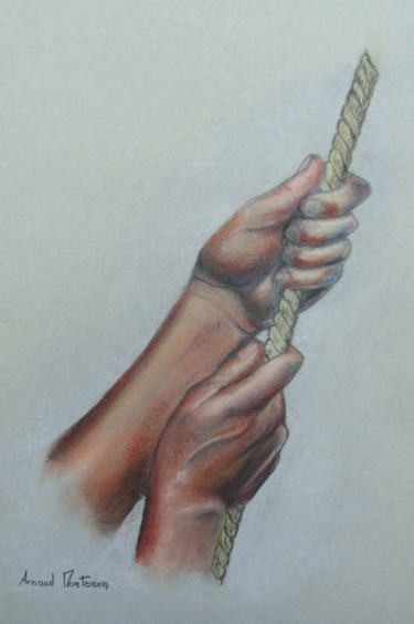 Dessin intitulée "Hissez haut" par Arnaud Montenon, Œuvre d'art originale, Pastel