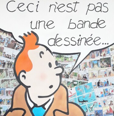 绘画 标题为“Ceci n''est pas une…” 由Sandra Sousa, 原创艺术品, 丙烯 安装在木板上