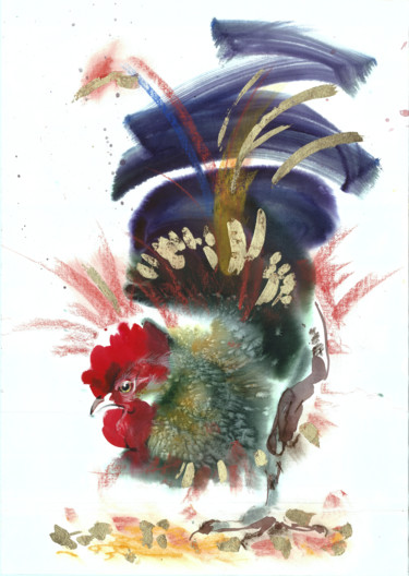 Peinture intitulée ""АПРЕЛЬ"" par Tanya Melart, Œuvre d'art originale, Aquarelle