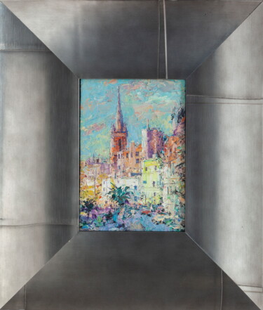 Pintura intitulada "La Valetta" por Sergey Nikolaevich Rybak, Obras de arte originais, Óleo Montado em Armação em madeira
