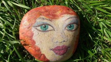 Peinture intitulée "Douce rousse" par Clotilde Lienhardt (CLO), Œuvre d'art originale, Acrylique