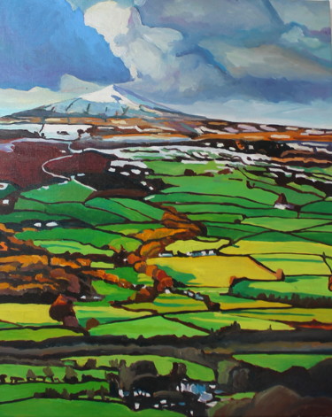 Snow capped Sugar Loaf, Ireland Ζωγραφική με τίτλο "Snow capped Sugar L…" από Emma Cownie, Αυθεντικά έργα τέχνης, Λάδι