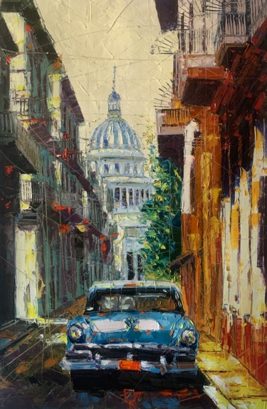 Peinture intitulée "beautifull habana 2" par Cristian Mesa Velázquez, Œuvre d'art originale, Huile