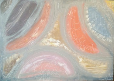 Schilderij getiteld "pieces of joy" door Maxime Haja, Origineel Kunstwerk, Acryl
