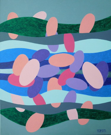 Malerei mit dem Titel "Born again" von Svetlozar Tenov, Original-Kunstwerk, Acryl Auf Keilrahmen aus Holz montiert