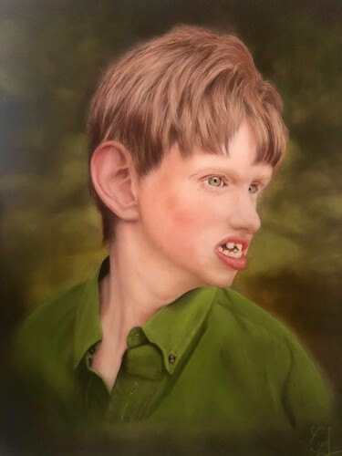 Dessin intitulée "« Mason » USA" par Jess.C.Art, Œuvre d'art originale, Pastel