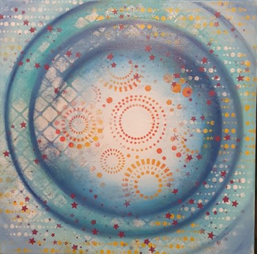 Peinture intitulée "Poussière d'etoile" par Nathalie Jaulin, Œuvre d'art originale, Huile