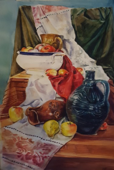 Академическая постановка Peinture intitulée "Академическая поста…" par Natali Didukh, Œuvre d'art originale, Aquarelle
