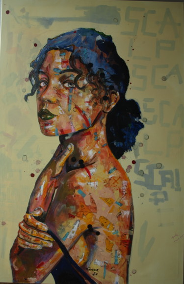 Peinture intitulée "pleins de dessins" par Pascal Fairier, Œuvre d'art originale, Acrylique