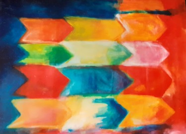 Fleches Peinture intitulée "Fleches" par Vera Di Bianca, Œuvre d'art originale, Acrylique