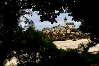 Phare de Pontusval, Finistère Photographie intitulée "Phare de Pontusval,…" par Pierre-Yves Rospabé, Œuvre d'art originale, Photographie numérique