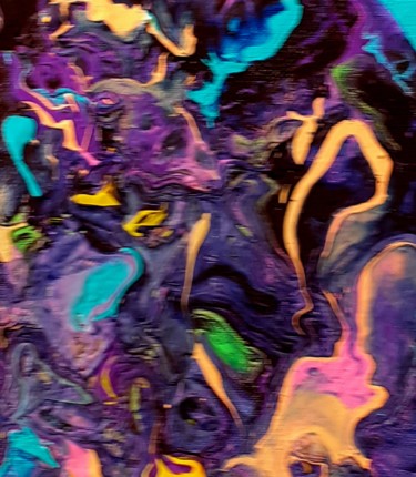 Schilderij getiteld "Mercury" door Marianne Huizinga, Origineel Kunstwerk, Acryl