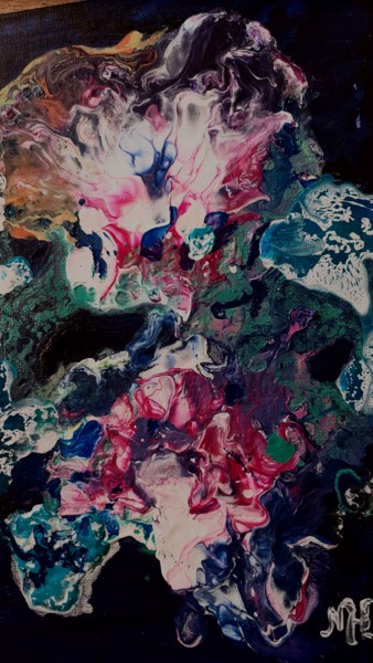 Schilderij getiteld "Heaven" door Marianne Huizinga, Origineel Kunstwerk, Acryl