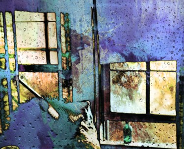 Digital Arts titled "Hat and Glass Bottle" by Robert Grubbs, Original Artwork, Digital Painting